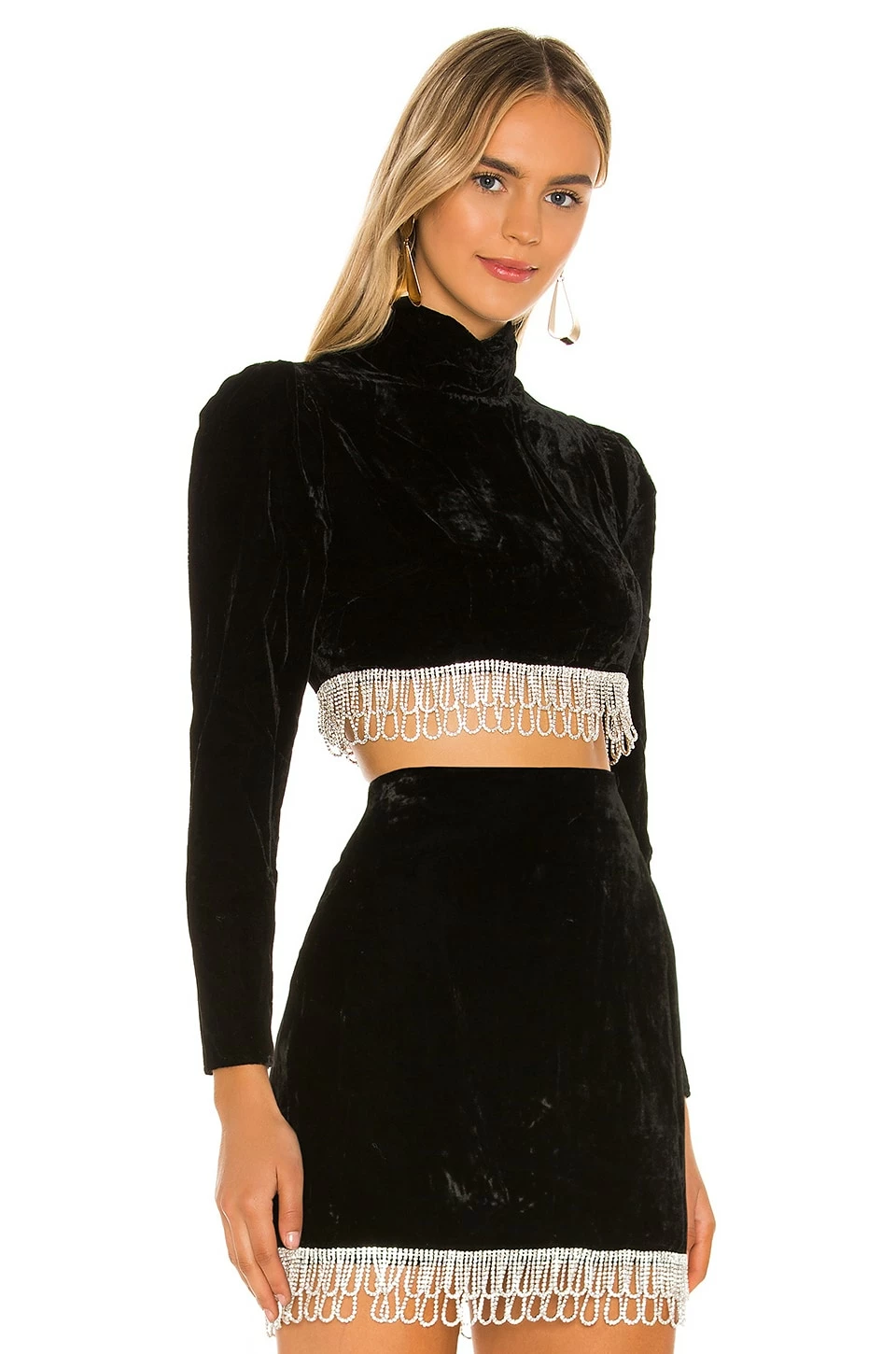 Camila Coelho Aliah Cropped Top In Black 4 Camila Coelho Aliah Cropped Top In Black - Image 2