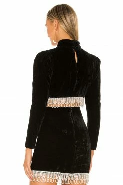 Camila Coelho Aliah Cropped Top In Black 9 Camila Coelho Aliah Cropped Top In Black -CAMILA COELHO Sales COEL WS47 V3