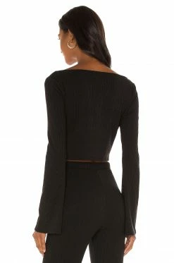 Camila Coelho Courtney Top In Black -CAMILA COELHO Sales COEL WS93 V3