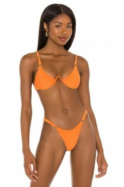 Camila Coelho Tango Top In Rustic Orange