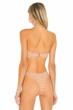 Camila Coelho Taya Top In Camel & White 9 Camila Coelho Taya Top In Camel & White -CAMILA COELHO Sales COEL WX107 V3