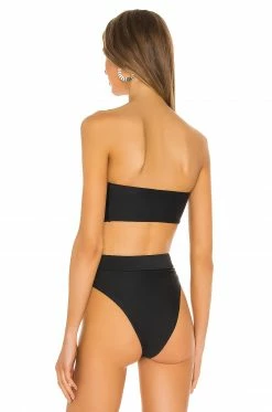 Camila Coelho Catarina Top In Black & Gold -CAMILA COELHO Sales COEL WX11 V3