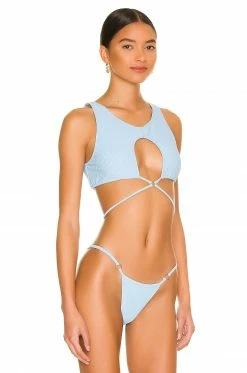 Camila Coelho Catalena Top In Sky Blue 7 Camila Coelho Catalena Top In Sky Blue -CAMILA COELHO Sales COEL WX131 V2