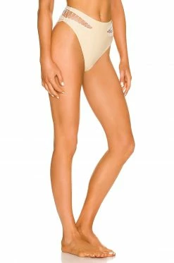 Camila Coelho Caprice High Waist Bottom In Light Beige -CAMILA COELHO Sales COEL WX135 V2