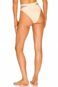 Camila Coelho Caprice High Waist Bottom In Light Beige -CAMILA COELHO Sales COEL WX135 V3