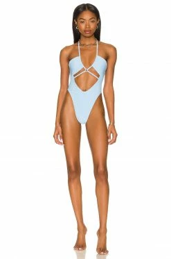 Camila Coelho Catalena One Piece In Sky Blue