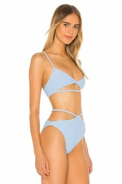 Camila Coelho Marina Top In Aqua -CAMILA COELHO Sales COEL WX24 V2