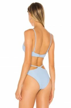 Camila Coelho Marina Top In Aqua -CAMILA COELHO Sales COEL WX24 V3