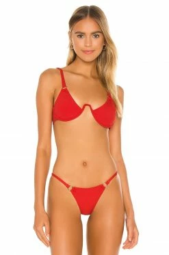 Camila Coelho Tango Top In Salsa Red