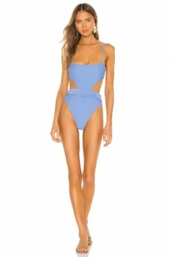 Camila Coelho Paulista One Piece In Sea Breeze