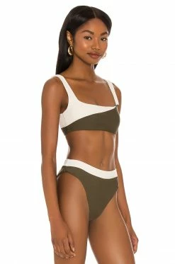 Camila Coelho Santos Top In Ivory & Sage -CAMILA COELHO Sales COEL WX68 V2