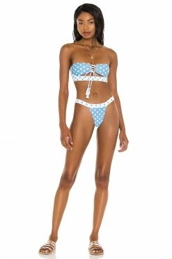 Camila Coelho Andressa Top In Blue Dot -CAMILA COELHO Sales COEL WX86 V4