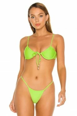 Camila Coelho Franny Top In Lime