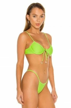 Camila Coelho Franny Top In Lime -CAMILA COELHO Sales COEL WX90 V2