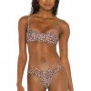 Camila Coelho Lorena Top In Natural Leopard