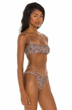 Camila Coelho Lorena Top In Natural Leopard -CAMILA COELHO Sales COEL WX95 V2