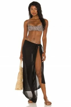 Camila Coelho Lorena Top In Natural Leopard -CAMILA COELHO Sales COEL WX95 V4