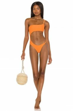 Camila Coelho Cilia One Piece In Rustic Orange